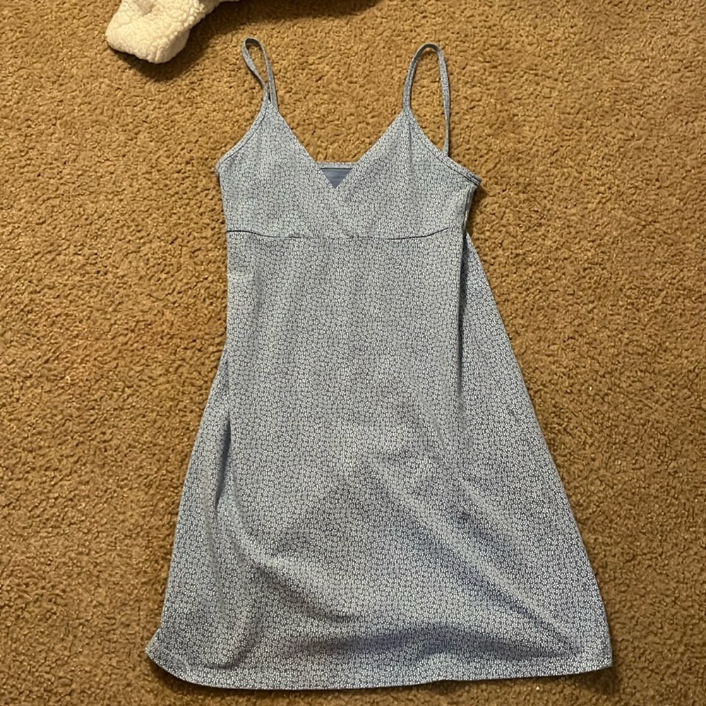 Brandy ♡︎ Melville | tight blue with small flowers dress